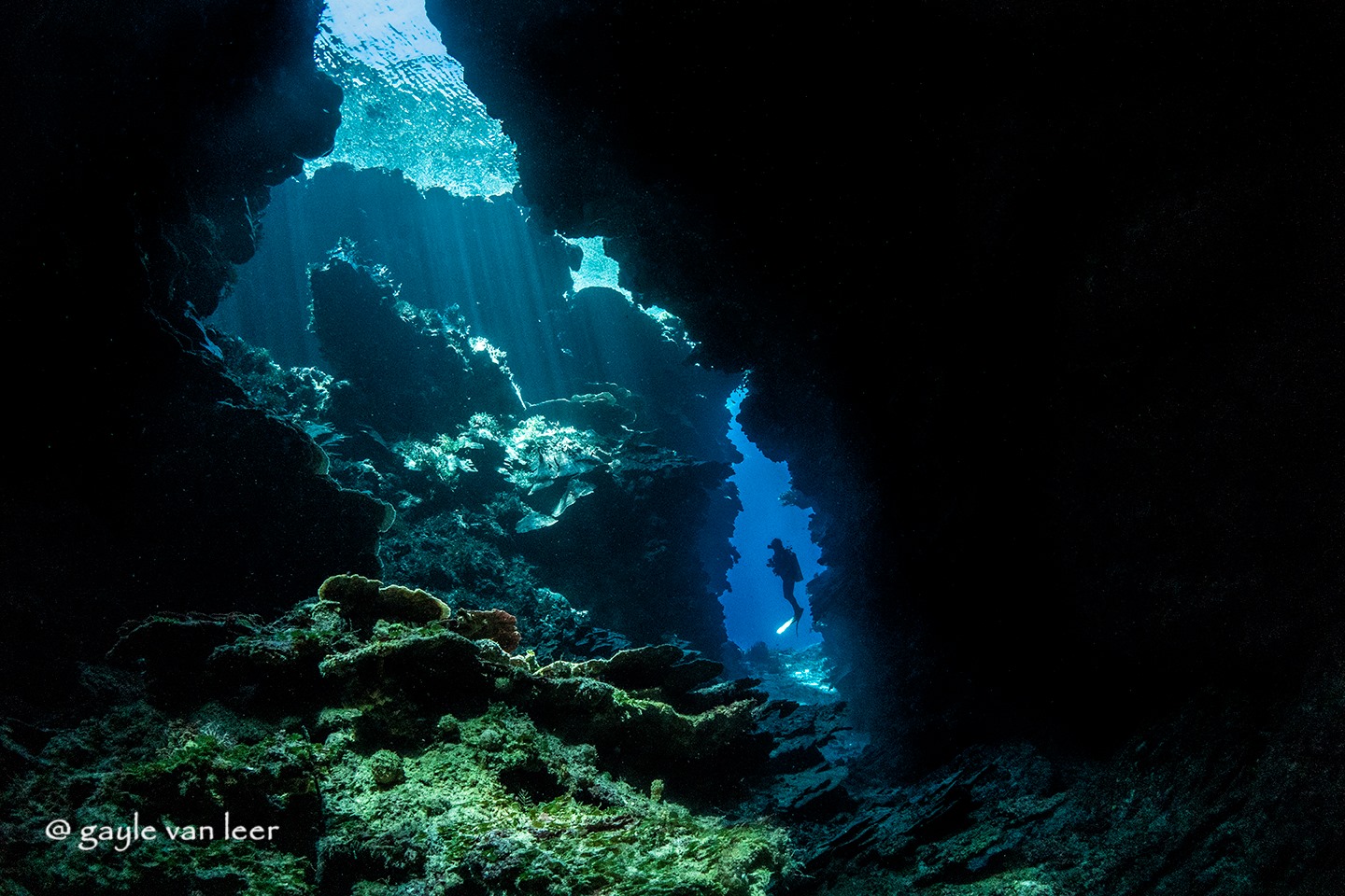Underwater caves in the Solomon Islands
