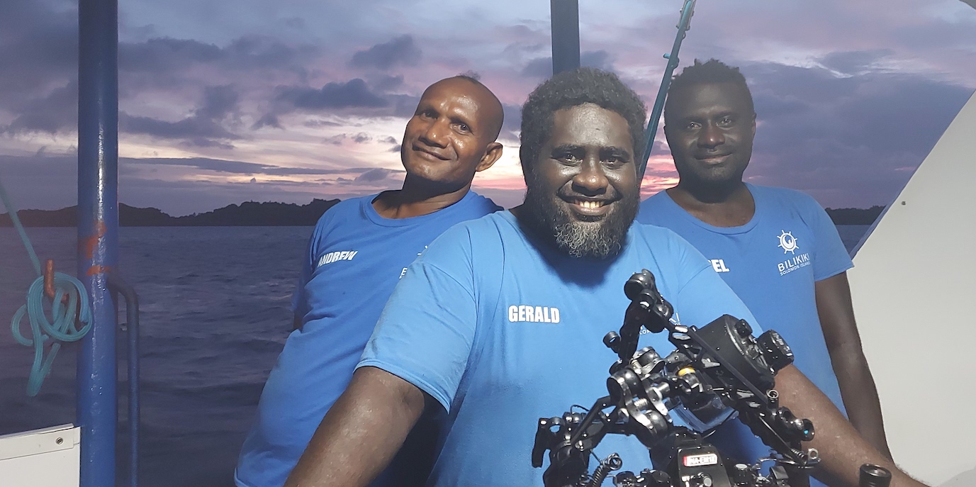 Bilikiki crew in the Solomon Islands