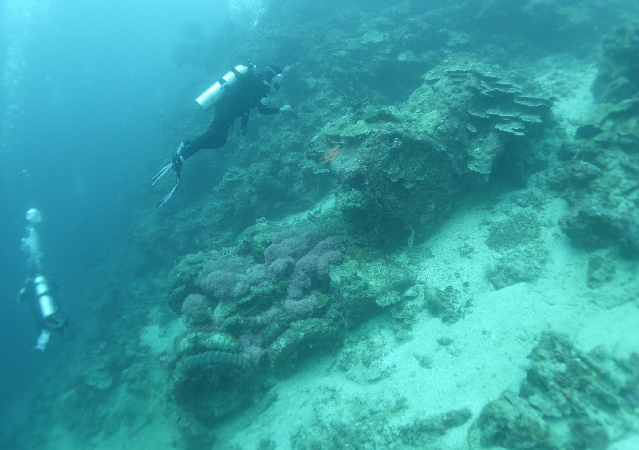 A WW2 truck at White Beach in the Solomon Islands