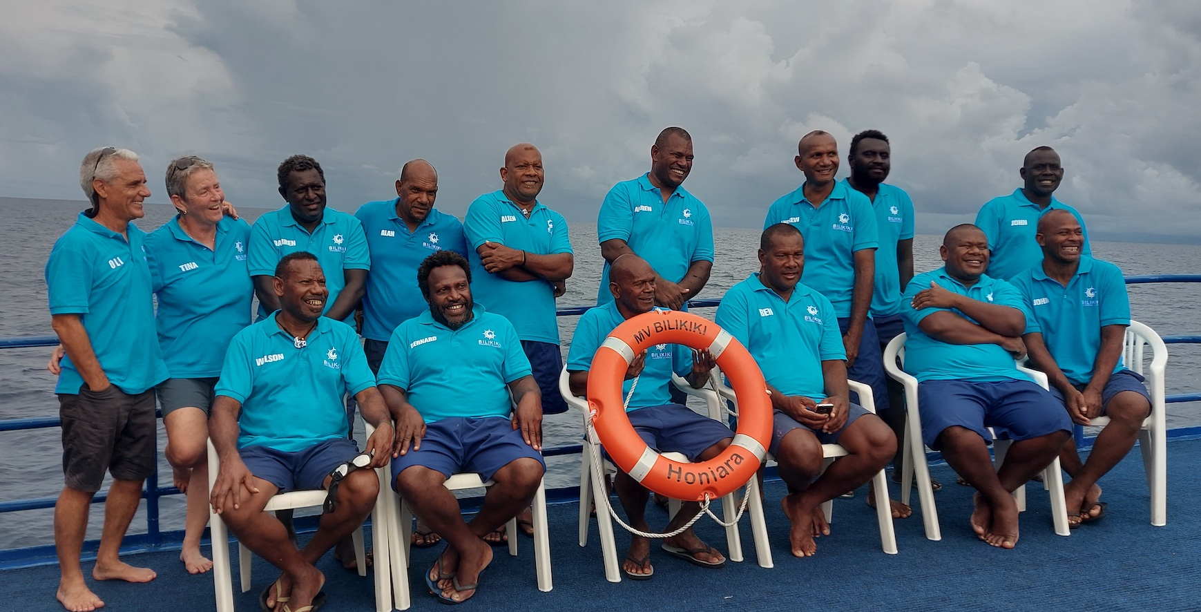 The fabulous Bilikiki Crew in the Solomon Islands