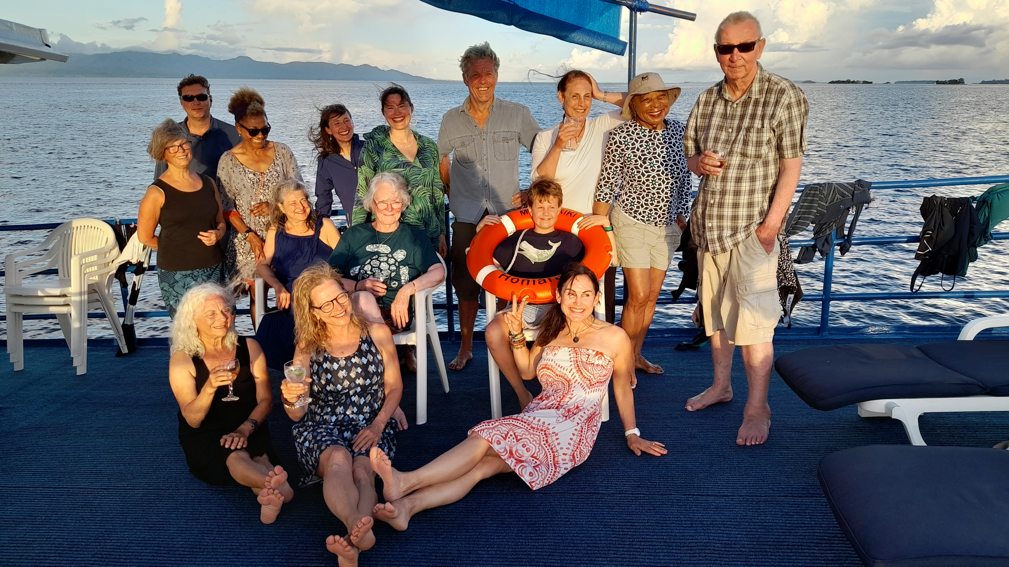 Ocean Enterprises group onboard BIlikiki in the Solomon Islands