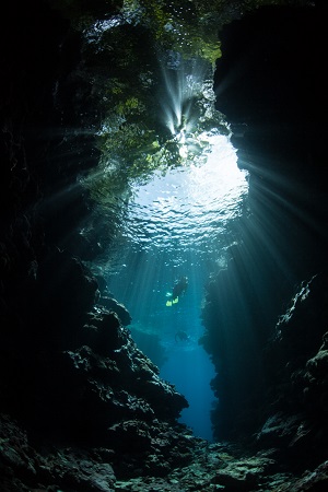 Snorkeling in the Solomon Islands at the Leru Cut