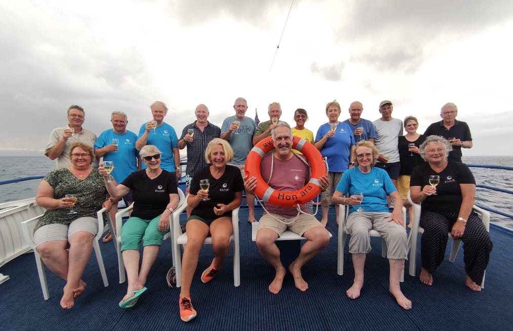 Group onboard the Bilikiki